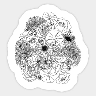 SEPTEMBER Birth Flower Bouquet Design Sticker